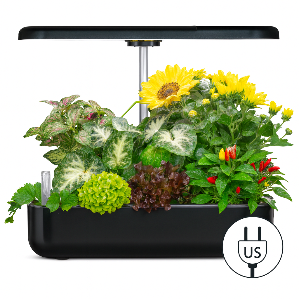 Indoor Oasis: Smart Hydroponic Garden with LED Grow Light – Effortless Home Planting & Fresh Herbs Year-Round