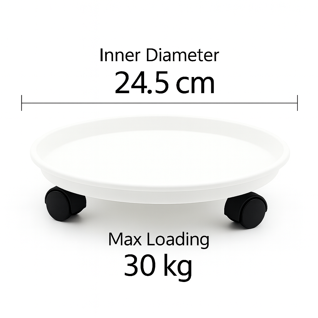 Care & Move: Rolling Plant Tray – Gentle Support for Beloved Plants