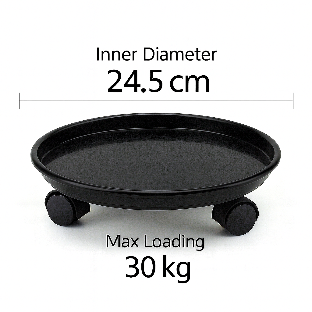Care & Move: Rolling Plant Tray – Gentle Support for Beloved Plants