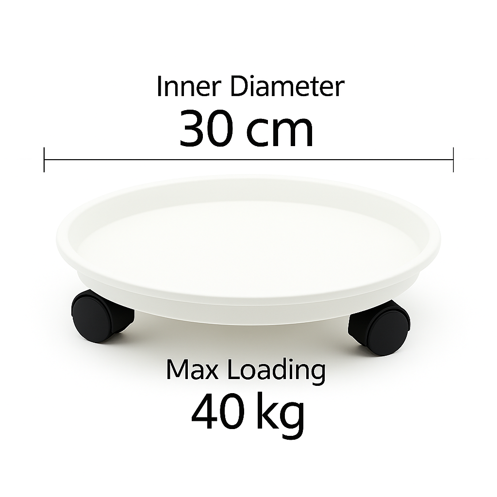 Care & Move: Rolling Plant Tray – Gentle Support for Beloved Plants