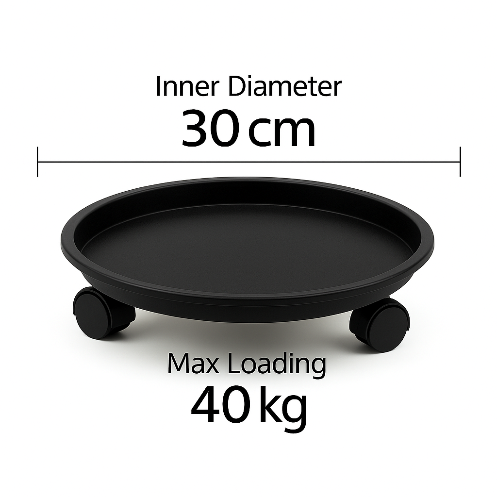 Care & Move: Rolling Plant Tray – Gentle Support for Beloved Plants