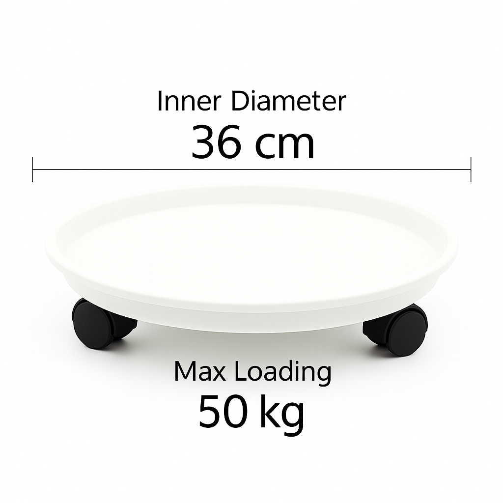 Care & Move: Rolling Plant Tray – Gentle Support for Beloved Plants