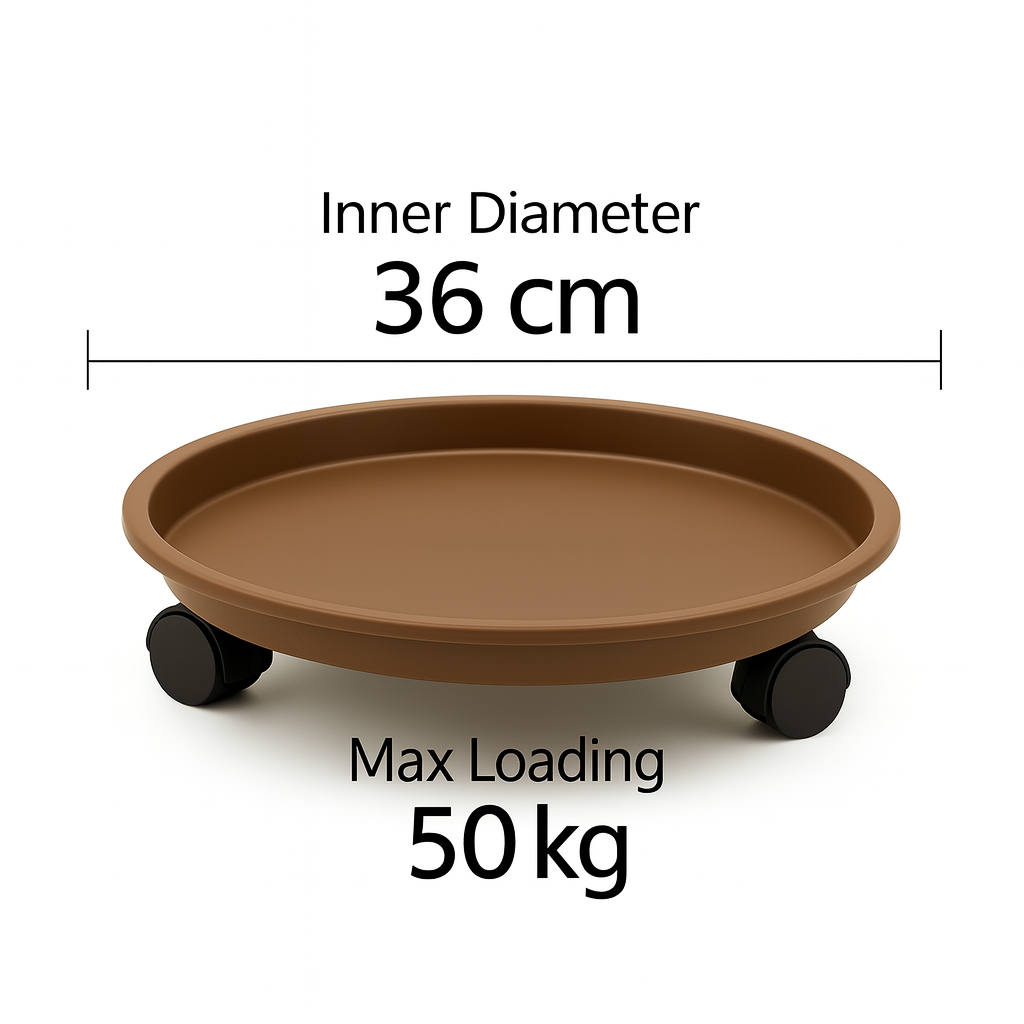 Care & Move: Rolling Plant Tray – Gentle Support for Beloved Plants