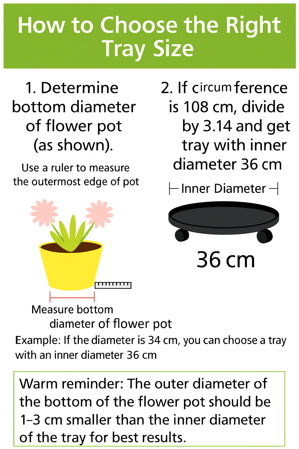 Care & Move: Rolling Plant Tray – Gentle Support for Beloved Plants