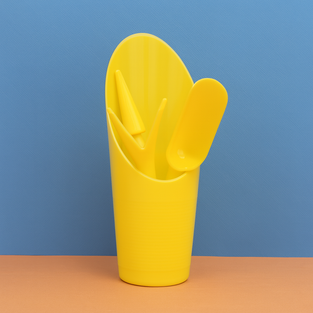 4-Piece Succulent Gardening Tools Set – Gift for Plant Lovers (Bucket, Mini Scoop, Dibber & Seedling Lifter)