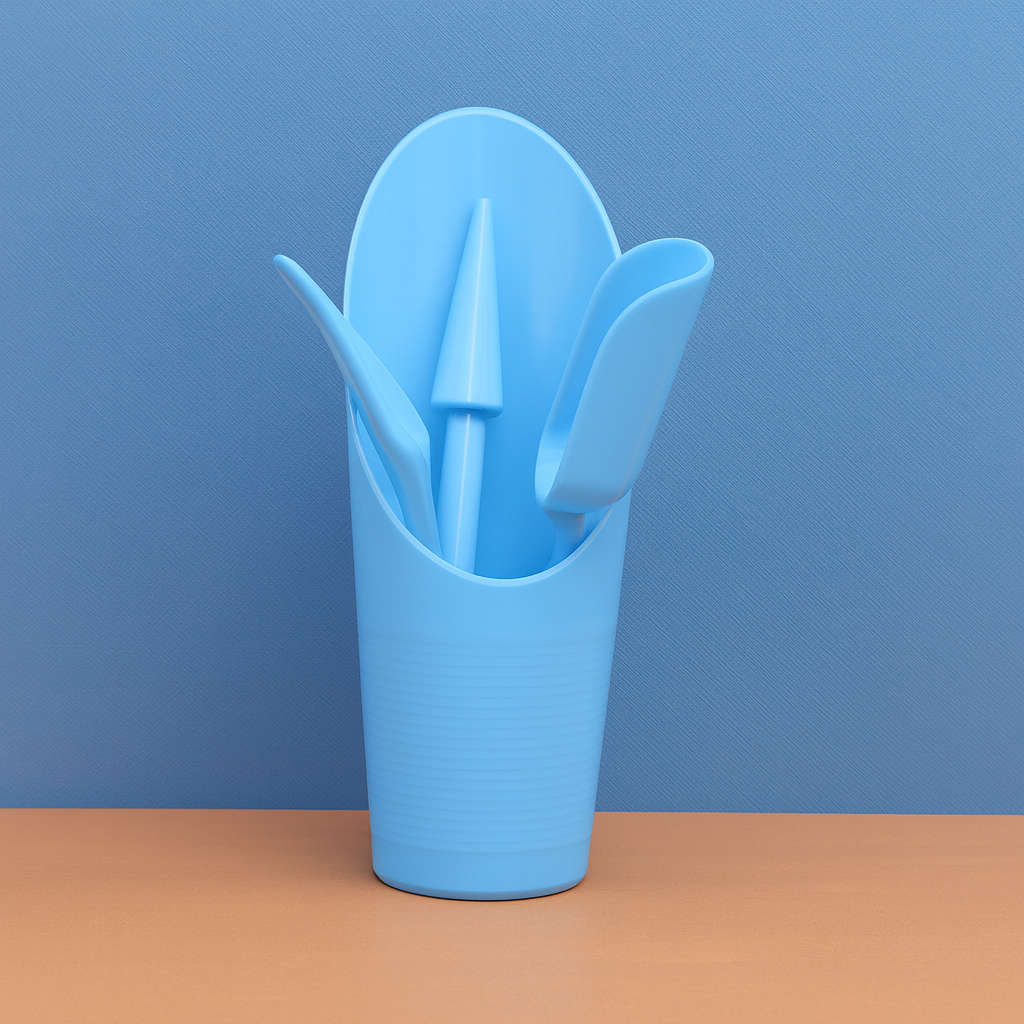 4-Piece Succulent Gardening Tools Set – Gift for Plant Lovers (Bucket, Mini Scoop, Dibber & Seedling Lifter)