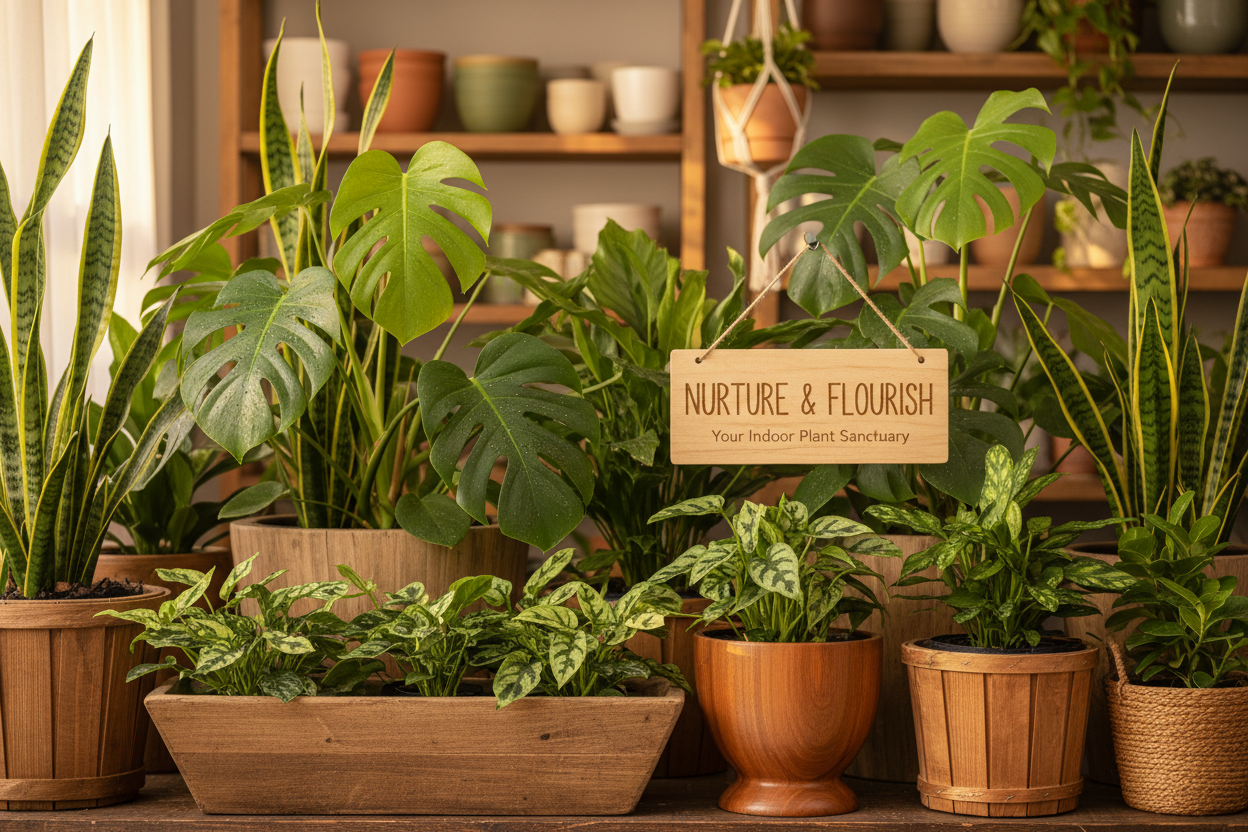 Indoor plant-care banner