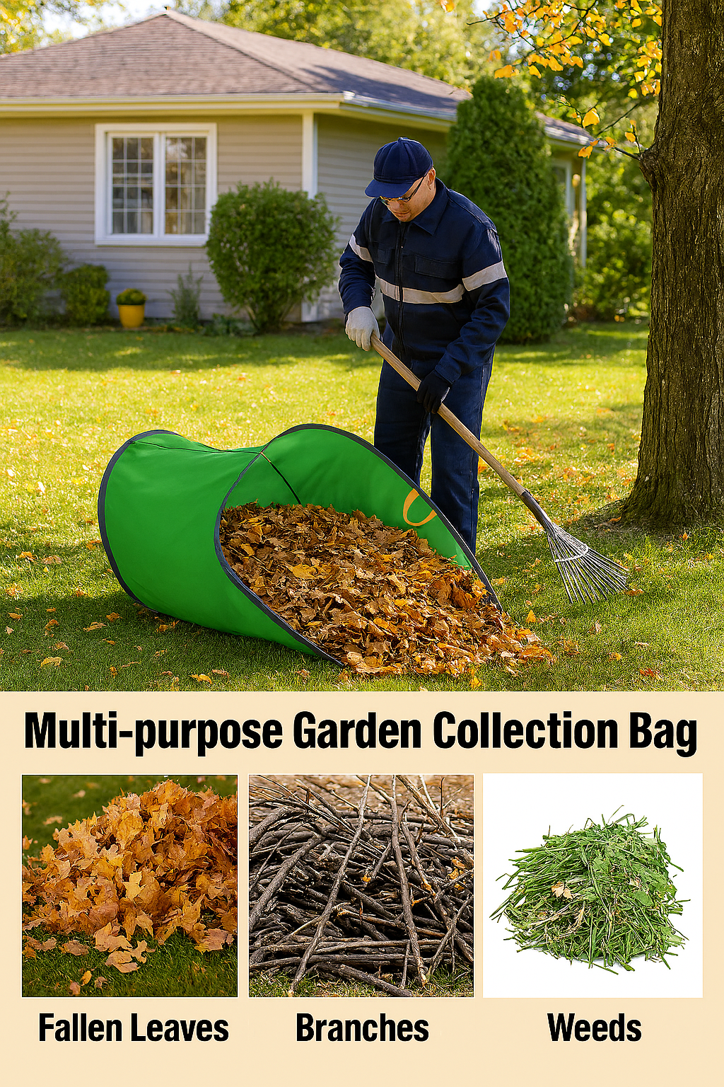 A Little Ritual for a Tidy Garden — Premium Pop‑Up Leaf Collector Bag (Foldable & Reusable)