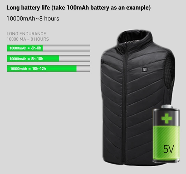 USB Heating Suit Vest